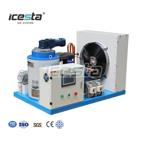 ICESTA 500kg 0.5吨易控制高可靠节能长使用寿命商用鱼用片冰机