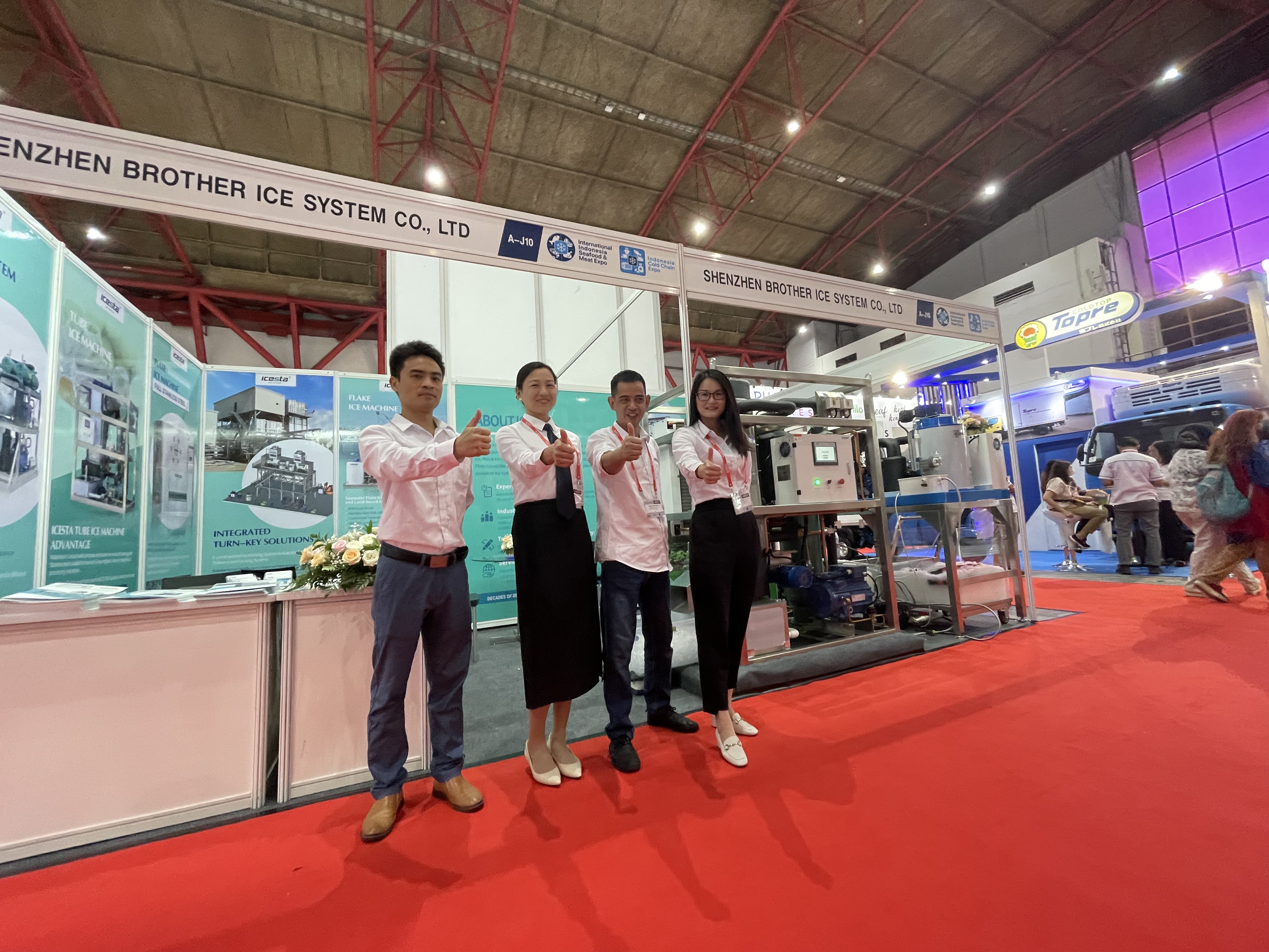 ICESTA携样管冰机、片冰机成功参加IISM暨印尼冷链博览会