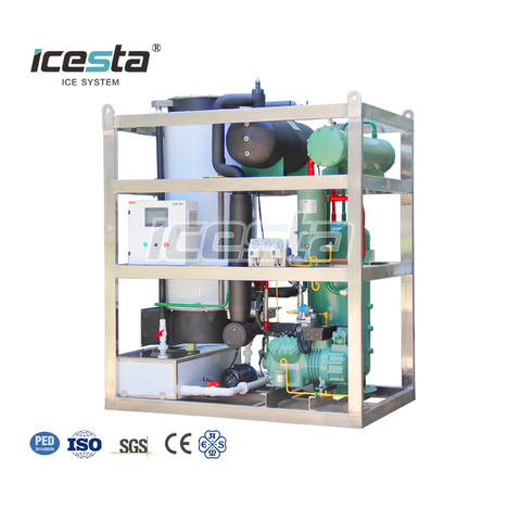 ICESTA 定制高生产率节能长使用寿命 5 吨管冰机 $20000 - $25000