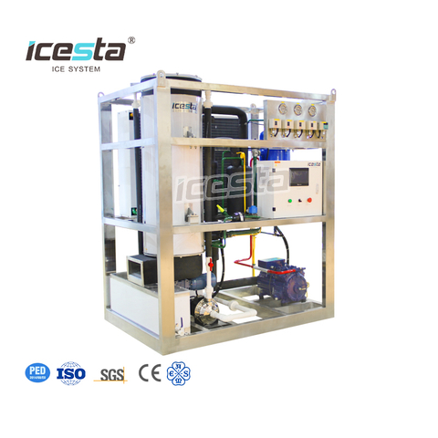 Icesta 3吨风冷自动管冰机 高生产率 饮料使用寿命长