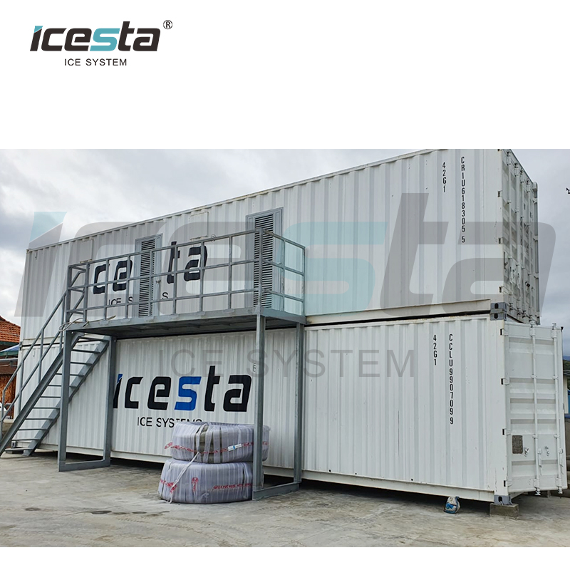 耐用性强的 Icesta 20t 雪花制冰机为滑雪场造雪