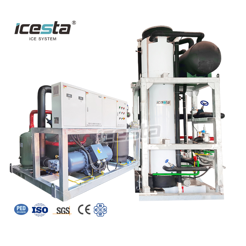 ICESTA 定制节能高生产率长使用寿命 20 吨工业管冰机 $59000
