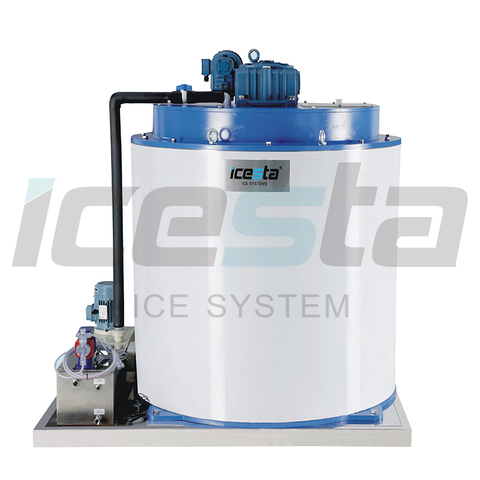 ICESTA CE 认证自动片冰机滚筒蒸发器氨制冰厂