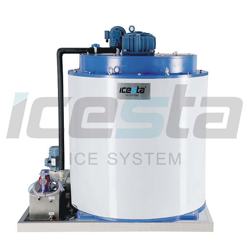 Icesta 2吨水冷片冰机蒸发器用于氨冰厂