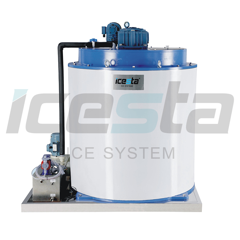 Icesta 2吨水冷片冰机蒸发器用于氨冰厂